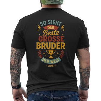 Soieht Der Beste Grosse Bruder Der Welt T-Shirt mit Rückendruck - Seseable
