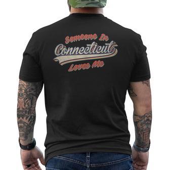 Someone In Connecticut Loves Me レトロ ステート ヴィンテージ 長袖tシャツ メンズTシャツ バックプリント - Kawaiitshirt