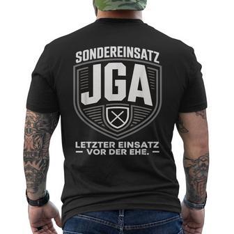 Sondereinsatz Jga – Letzter Einsatzor Der Ehe Jga Mann T-Shirt mit Rückendruck - Seseable