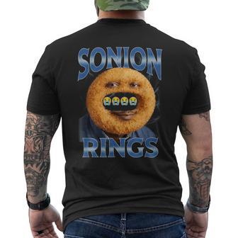 Sonion Ringson Onion Meme Bootlegスタイル メンズTシャツ バックプリント - Kawaiitshirt