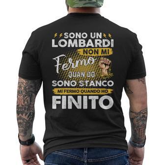 Sono Un Lombardi Non Mi Fermo Quandoonotanco T-shirt da uomo con stampa posteriore - Novitaregali