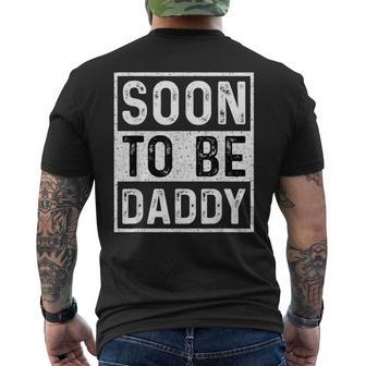Soon To Be Daddy すぐにお父さんの発表-すぐにパパになります メンズTシャツ バックプリント - Kawaiitshirt