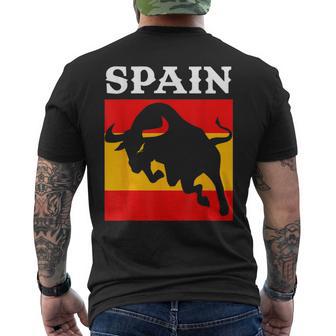 Souvenir España Bandera España Toro Camiseta Hombre Estampado Espalda - Regaloses