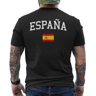 Spanische Flagge Herren Damen Kinderpanien T-Shirt mit Rückendruck - Geschenkecke