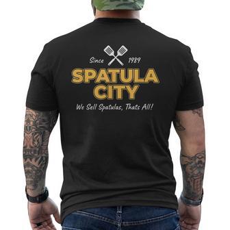 Spatula City Since 1989 Kitchen Nostalgia Men's T-shirt Back Print - Thegiftio