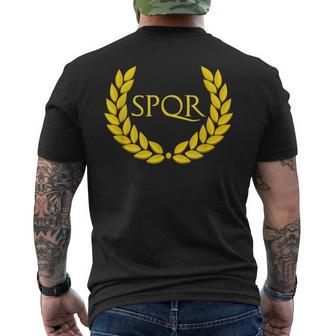 Spqrパープルローマ帝国 メンズTシャツ バックプリント - Kawaiitshirt