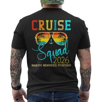 Squad Crew Cruise 2026 Summer Vacation Matching Family Group Men's T-shirt Back Print - Monsterry