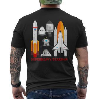 Starshipn15 Moon Exploración Espacial Del Planeta Intergaláctico Camiseta Hombre Estampado Espalda - Regaloses