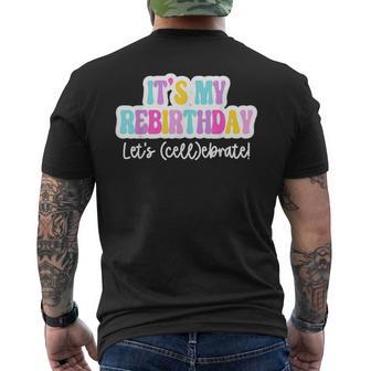 Stem Cell Transplant Team Bmt Transplant Day Anniversary Men's T-shirt Back Print - Thegiftio