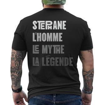 Stephane Homme Mythe Légende Idée-Cadeau Prénomtephane T-shirt imprimé au dos - Cadeauxyz
