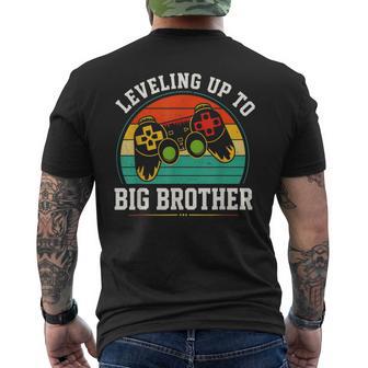 Subiendo De Nivel A Big Brother Gamer Anuncio Divertido Camiseta Hombre Estampado Espalda - Regaloses