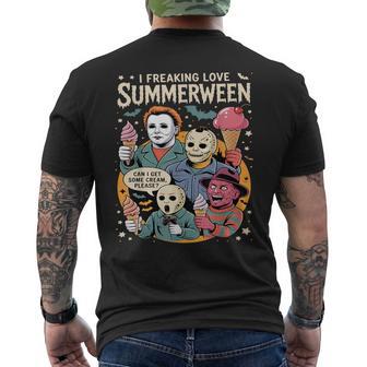 Summerween Spooky Summer Summerween Party Halloween Summer Men's T-shirt Back Print - Monsterry