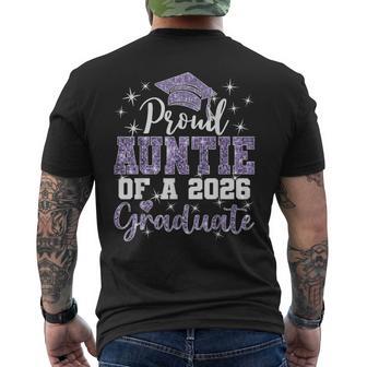 Super Proud Auntie Of 2026 Graduate Senior Graduation Family Men's T-shirt Back Print - Monsterry