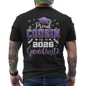 Super Proud Cousin Of 2026 Graduate Senior Graduation Family Men's T-shirt Back Print - Monsterry