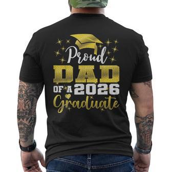 Super Proud Dad Of 2026 Graduate Senior Graduation Family Men's T-shirt Back Print - Thegiftio UK