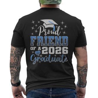Super Proud Friend Of 2026 Graduate Senior Graduation Family Men's T-shirt Back Print - Thegiftio