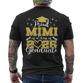 Super Proud Mimi Of 2026 Graduate Senior Graduation Family Men's T-shirt Back Print - Thegiftio UK