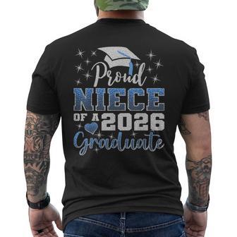 Super Proud Niece Of 2026 Graduate Senior Graduation Family Men's T-shirt Back Print - Monsterry