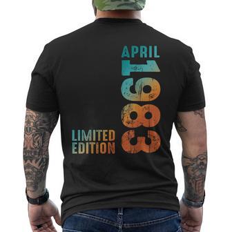 Superbe Édition Limitée Avril 1983 Rétro 1983Intage 1983 T-shirt imprimé au dos - Cadeauxyz