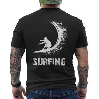 Surfing Waveurf メンズTシャツ バックプリント - Kawaiitshirt