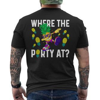 Swinger Camisa De Piña Para Hombre Boca Abajo ¿Dónde Está La Fiesta Camiseta Hombre Estampado Espalda - Regaloses