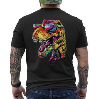 T-レックス ティラノサウルス・レックス 恐竜 恐竜大好き ディノ メンズTシャツ バックプリント - Kawaiitshirt