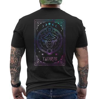 Taurus Tarot Card April May Birthday Astrology Sternzeic Men's T-shirt Back Print - Thegiftio UK