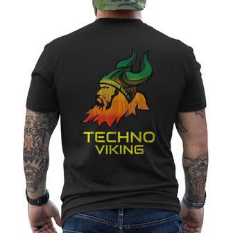 Technoiking Edm Festival Di Danza Musica T-shirt da uomo con stampa posteriore - Novitaregali