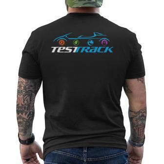 Test Track Ride Attractions Theme Park Vacation Men's T-shirt Back Print - Thegiftio UK