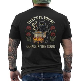 That's It You're Going In The Soup Frog Men's T-shirt Back Print - Thegiftio UK