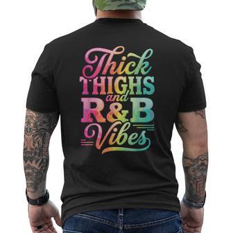 Thick Thighs R&B Vibes Men's T-shirt Back Print - Thegiftio UK