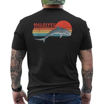 Tiburón Tigre Fuvahmulah República De Las Maldivas Retro Camiseta Hombre Estampado Espalda - Regaloses