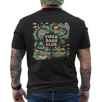 Tired Dads Club Divertente Corsa Per Papà Garau Papàtanco Papà T-shirt da uomo con stampa posteriore - Novitaregali
