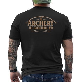 Tiro Con Arco La Forma Tradicional Deportes Caza Camiseta Hombre Estampado Espalda - Regaloses