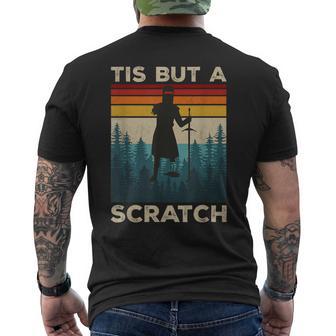 Tis But A Scratch Knighthood Holy Grail Knight Warrior Men's T-shirt Back Print - Monsterry