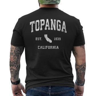 Topanga California Ca Diseño Deportivo Deportivointage Camiseta Hombre Estampado Espalda - Regaloses