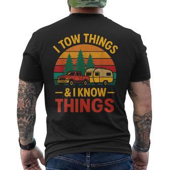 I Tow Things And I Know Things Fathers Day Men's T-shirt Back Print - Monsterry UK