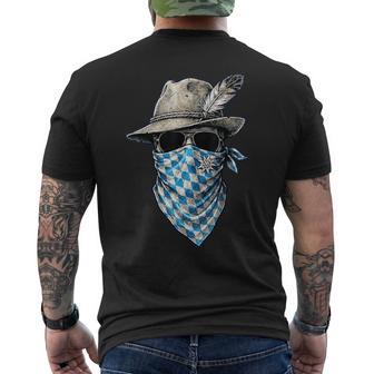 Trachten Herren Trachten Bayrisch Lausbua Bayern T-Shirt mit Rückendruck - Seseable