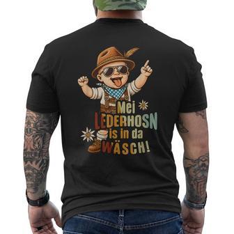 Trachten Herren Lederhose Passend Für Oktoberfest T-Shirt mit Rückendruck - Seseable