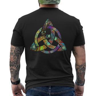 Triquetra ホーリートリニティ ケルトノット メンズTシャツ バックプリント - Kawaiitshirt