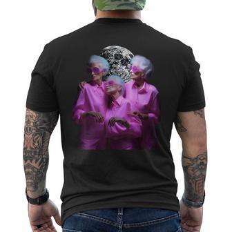Trois Mamies Hurlantur La Lune 3Ieilles Dames Drôles Et Bizarres T-shirt imprimé au dos - Cadeauxyz