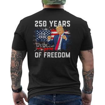 Trump 250Th Birthday Of America Flag 2026 250Th 4Th Of July Men's T-shirt Back Print - Thegiftio UK