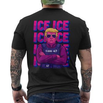 Trump Ice Agent De Inmigración De Hielo Para Hombre Camiseta Hombre Estampado Espalda - Regaloses