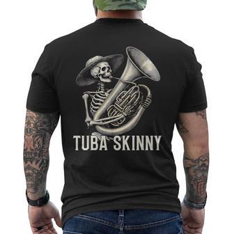 Tuba Skinny Skeleton Jazz Band Vintage Music Graphic Men's T-shirt Back Print - Thegiftio UK