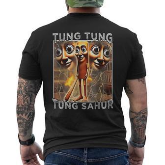 Tung Tung Tung Sahur Italian Meme Brainrot Men's T-shirt Back Print | Mazezy