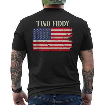 Two Fiddy 250Th Anniversary 4Th Of July Men's T-shirt Back Print - Thegiftio UK
