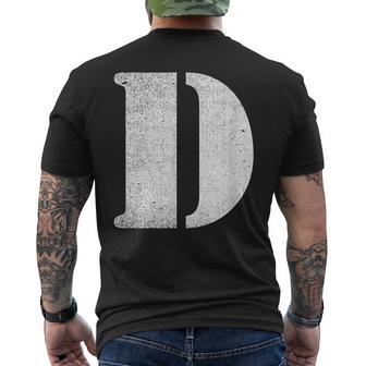 Un Diseño Con La Letra D Camiseta Hombre Estampado Espalda - Regaloses