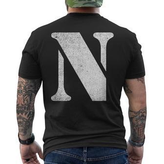 Un Diseño Con La Letra N Camiseta Hombre Estampado Espalda - Regaloses