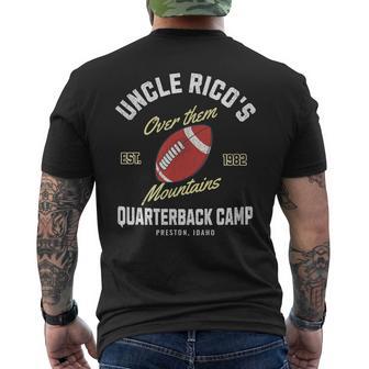 Uncle Rico's Quarterback Camp Vintage Football Graphic Sport Men's T-shirt Back Print - Thegiftio UK