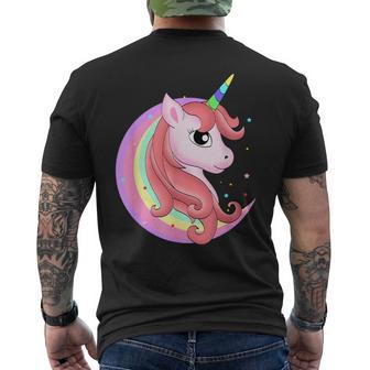 Unicornio Mágico Y Un Arco Iris Unicornio Camiseta Hombre Estampado Espalda - Regaloses